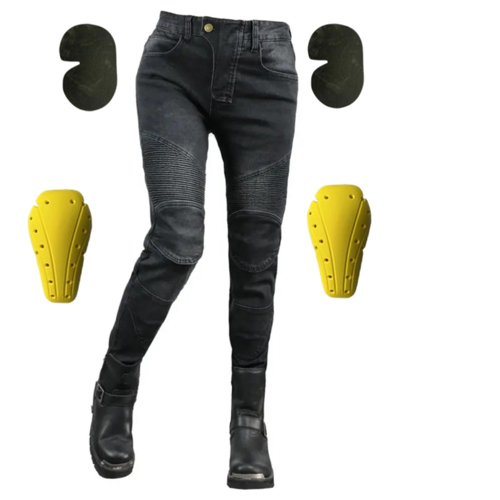 Motorcycle Gear For Woman - Calças Jeans Femininas para Motociclismo com
