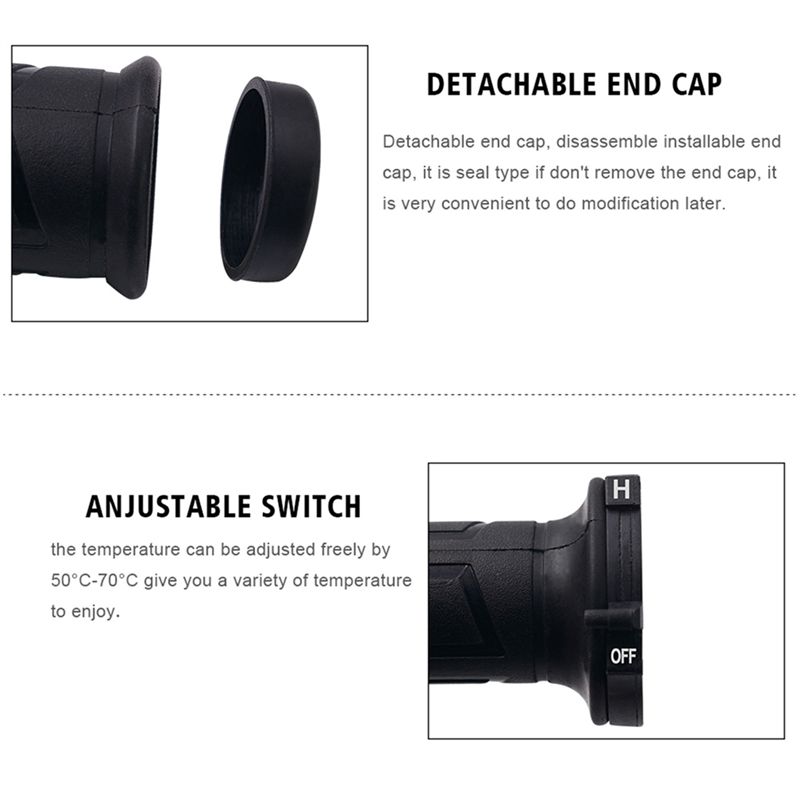 Manoplas aquecidas para motoci - Handlebar Grip Heated avaliação e preço